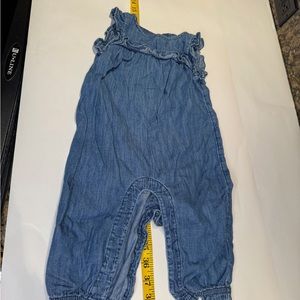 GAP baby girl denim onesie
